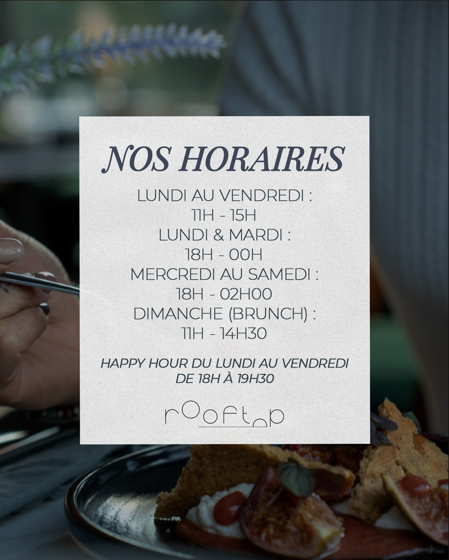 horaires le rooftop poitiers
